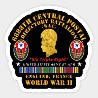 6888th Central Postal Directory Battalion - WWII w EU SVC Sticker